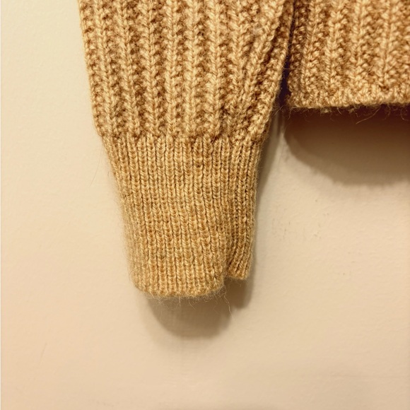 MUJI - Andean Wool Chunky Rib Women's Ribbed Sweater - Picture 7 of 8